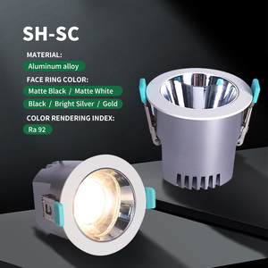 Vente en gros de downlights <span class=keywords><strong>LED</strong></span> encastrés au plafond ultra-minimaux, à bord étroit, hautement anti-éblouissants, IP20, 8w 15w 20w 30w. - Product Image 1
