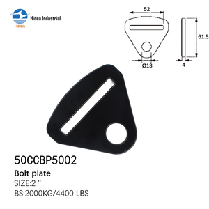 Plaque d'ancrage en acier noir de 2'' pour service OEM, résistance à la rupture de 2000 kg, pour systèmes de construction et de harnais - Product Image 4