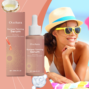 OEM gouttes autobronzantes sans soleil améliorer la peau mélanine liquide lustre naturel correcteur de couleur <span class=keywords><strong>pour</strong></span> le corps visage essence de booster de bronzage - Product Image 5