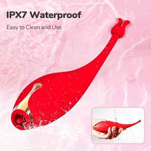 Masajeador de Clítoris con Lengua Vibradora de 10 Velocidades, Edición Roja, Recargable por USB, Impermeable IPX6, para Uso Diario, Triple Diversión - Product Image 5