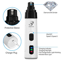 Leiser Wiederaufladbarer Krallenschleifer für Haustiere mit LED-Licht USB-Aufladung Tragbar Sicher für Hunde und Katzen Bestseller Pflegewerkzeug
