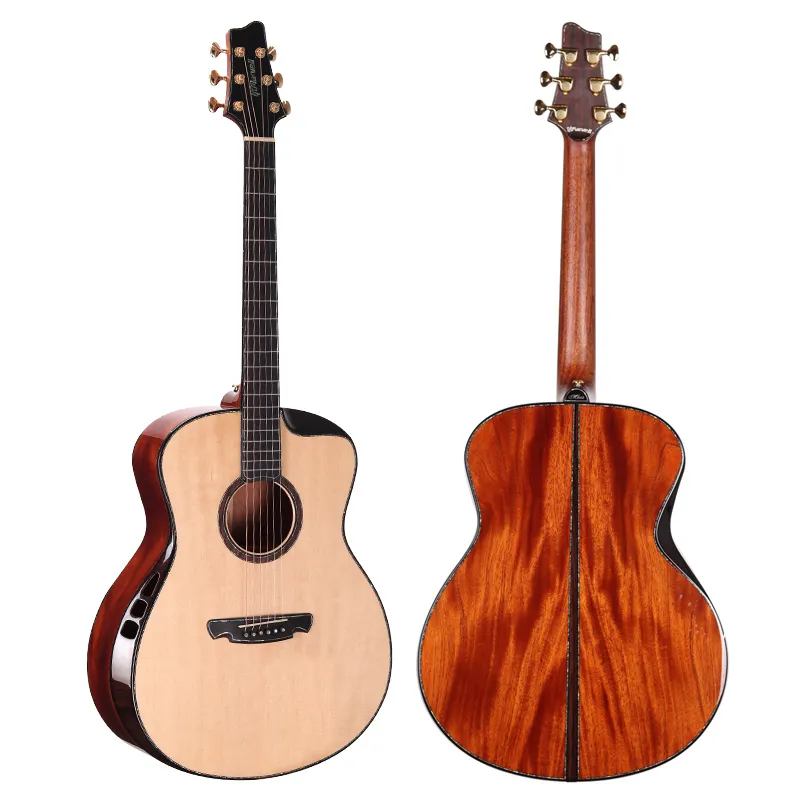 G.k marvell M-3 violão acústico, artesanato de madeira sólida completa