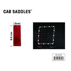 Autocollant réfléchissant rouge pour selle de voiture, 8,5x3 cm, pour la sécurité des camions et des remorques - Product Image 3
