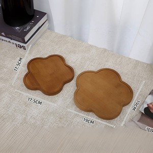 Plateau en bois irrégulier pour bougies, aromathérapie, décoration, hôtel, café, thé - Product Image 4