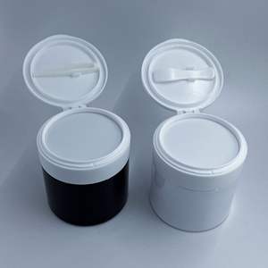 Frascos de plástico <span class=keywords><strong>para</strong></span> mascotas de 150ml con tapa abatible, exfoliantes cosméticos, tarros de mascarilla facial de barro <span class=keywords><strong>para</strong></span> el cabello con cuchara, tarro de almohadilla de tóner con pinzas - Product Image 1