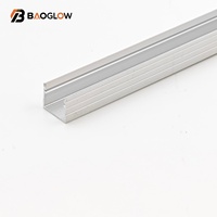 Nouveautés : Profilé en aluminium anodisé 12*10 de 12 mm de large pour bande LED, profilé haut de gamme avec canal pour cornet LED, vis personnalisable