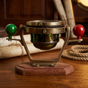 Maritime vintage <b>Antique</b> Coubro & Scrutton Brass Nautical <b>Compass</b> London - Product Image 1