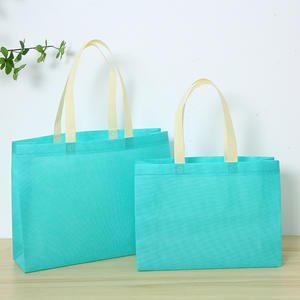 Sacs en tissu non tissé personnalisés vierges pour la publicité, sacs shopping en tissu non tissé à poignée, sacs cadeaux épaissis pour vêtements - Product Image 1