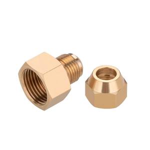 ข้อต่อทองเหลืองเกลียวในแบบปลายบานสำหรับงานประปา ขนาดสั่งทำได้ แบบเสียบเกลียว - Product Image 2