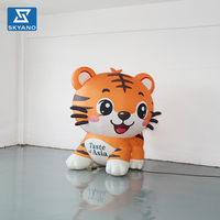 Modelo de Tigre Inflable Gigante Personalizado, Mascota Animal Inflable para Decoración de Eventos al Aire Libre y Publicidad