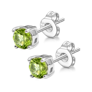 Eleganti Orecchini a Perno in Argento Sterling 925 con Rubino e Diamante Rotondo da 5mm, Montatura a Castone, Regalo Perfetto per Donne - Product Image 6