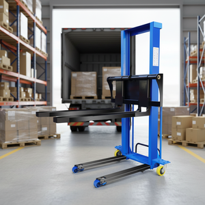 Transpaleta Semiautomática de 500 kg, Montacargas Eléctrico Portátil de 1 Tonelada, Apilador de Paletas Autocargable - Product Image 2