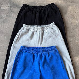 Clothing Custom Blank <strong>Sweat</strong> Suits Two Piece <strong>Grey</strong> Jogging Suit Men Contrast Stitch Straight Leg Baggy Sweatpants and Hoodie Set - Product Image 5