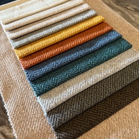 Tissu d'ameublement tissé personnalisé, doux pour la peau, en polyester chenille pour canapé et mobilier