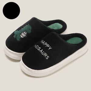 <span class=keywords><strong>Chaussons</strong></span> en peluche unisexes chauds pour l'hiver et l'automne avec un adorable dessin animé de <span class=keywords><strong>dinosaure</strong></span> et d'ours pour hommes et femmes, antidérapants, pour la maison, vente en gros - Product Image 2