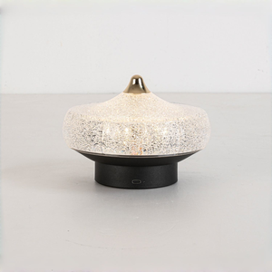 Lampe de table rechargeable de luxe en cristal, design nordique original, lampe de bureau portable sans fil, lampe de chevet décorative à intensité variable - Product Image 3
