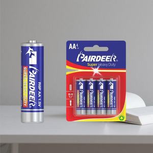 Pairdeer Alkaline Carbon kẽm khô AA R6 AA Kích thước 1.05 WH um3 1.5 V kẽm Carbon Pin cho máy tính đèn pin - Product Image 1
