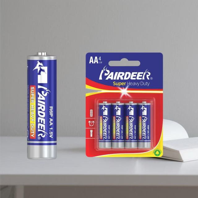 GP&SONLUK Pairdeer Alkaline Carbon Zinc Dry Aa R6 AA Size 1.05 Wh   Um3 1.5 v Zinc Carbon Battery for Calculators Flashlights GP