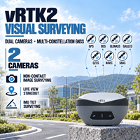 Hi-target VRTK2 Base dan Rover Set Lengkap Penerima GPS GNSS Instrumen Survei RTK GPS RTK Kode Permanen Tanpa Gagal