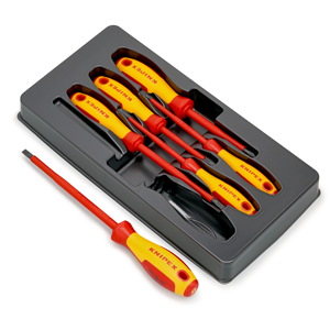 KNIPEX 00 20 12 V01 Screwdriver Assortment 6 Pieces Made in SI - Product Image 2