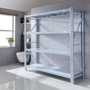 多層式ヘビーデューティーメタル収納棚ユニット（4層）、倉庫ラック用 - Product Image 4