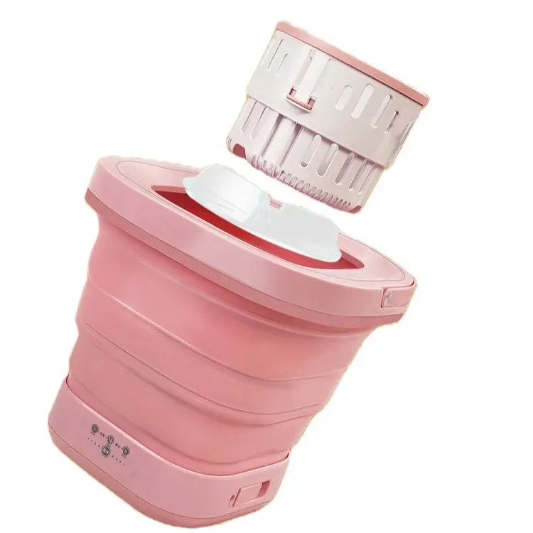 Mini machine a laver pliable clothes automatic foldable small mini washing machine 2kg portable machine a laver 10L