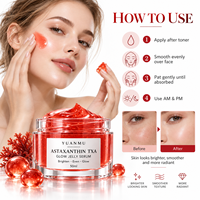 Sérum Gel Éclaircissant Anti-Taches et Unifiant le Teint à l'Astaxanthine, Acide Tranexamique et Niacinamide – Gel Visage Antioxydant pour une Peau Éclatante