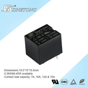 SINETONG 973 miniatura 24VDC relé de potencia de sobrecorriente electrónico 12V/24V 10A/12A SPST interruptor normalmente abierto protección sellada - Product Image 2