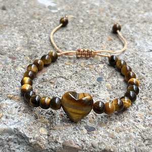 Natural Stone <b>Bracelet</b> Colorful Glass Beaded Inner Strength Professional Custom Logo Adjustable Sizing - Product Image 5