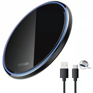 Chargeur sans fil 15W à charge rapide pour téléphone portable, entrée Type C, matériau PC, design transparent - Product Image 2