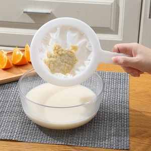 Soy <b>Milk</b> Filter Ultra Fine Screen Nylon Mesh Strainer For Baby Food Juice Liquid Filter With Handle - Product Image 1