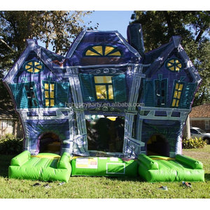 Jeu de labyrinthe gonflable Halloween Horror House Theme pour adultes et courageux location de fête pour enfants - Product Image 1