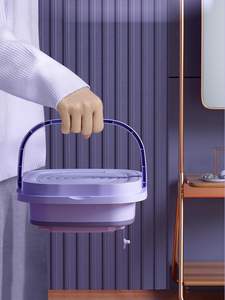 Mini Lave-linge Portable Entièrement Automatique à Chargement Frontal Électrique Alimentation Manuelle Usage Domestique Prise US Boîtier en Plastique - Product Image 5