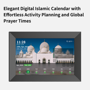 SyncGo Calendario Islamico Digitale Hijri da 10 Pollici, Orologio Azan, con WiFi, Schermo Touch Dinamico, Orari di Preghiera Mondiali - Product Image 2