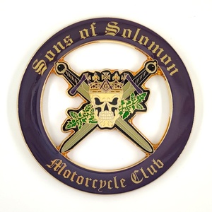 Emblème de voiture Song of Solomon 3'' personnalisé, badge maçonnique, club de motards, emblème maçonnique pour voiture - Product Image 1