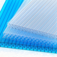 Panneau alvéolaire transparent pour serre, en polycarbonate, haute résistance, alvéolaire, pour éclairage naturel