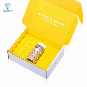 Customized Logo Hot Sale Flat <b>Pack</b> High Quality Corrugated Vitamin Storage <b>Box</b> - Product Image 3