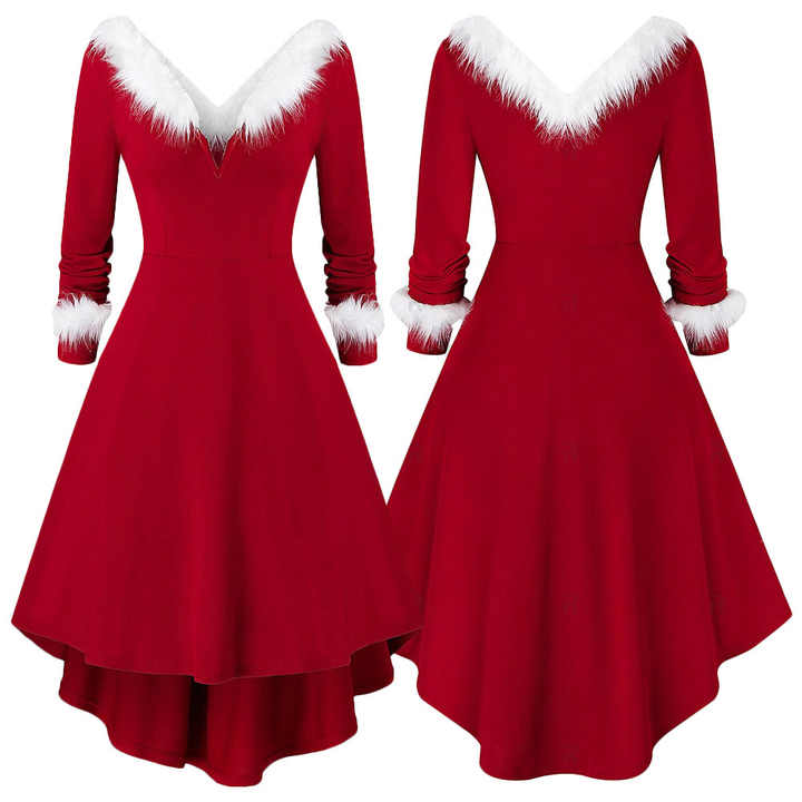 Women's Santa Costume Mrs. Claus Christmas Costume Santa Dress Cosplay