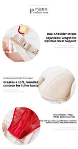 Conjunto de Lencería Sexy con Bordado Floral para Mujer, Sujetador con Volantes Estilo <span class=keywords><strong>Victoria</strong></span>'s <span class=keywords><strong>Secret</strong></span>, Ropa Interior de Encaje, Liguero, Ropa Íntima - Product Image 5