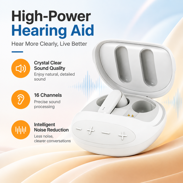 Rechargeable Earbud Style Hearing Aids 2026 OTC Smart Noise Reduction for Elderly & Young Adults
