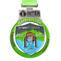Fabricant de médailles personnalisées en gros, médailles en alliage de zinc bon marché, médailles de course en métal, médailles de finition pour 5 km, marathon, cyclisme, rubans 3D