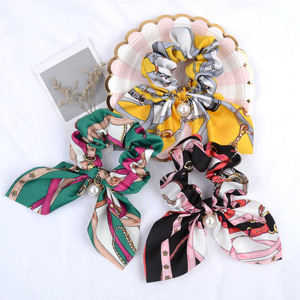 Elastici per Capelli Personalizzati per Donne, Adorabili Scrunchies in Chiffon con Fiocco per Capelli Spessi, Scrunchies con Orecchie di Coniglio, Elastici per Capelli in Confezione Convenienza - Product Image 4
