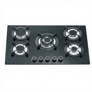 Table de cuisson à gaz encastrable 90 cm en verre avec 5 brûleurs, fabrication OEM/ODM en gros pour cuisine - Product Image 1