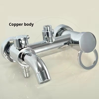 Robinet de Douche Mural FEIDU à Mélange Dissimulé, Économiseur d'Eau, Corps en Cuivre, Mitigeur de Salle de Bain