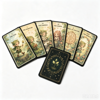 Колода карт Таро и Оракулов KingCards с настраиваемым логотипом, портативная, из художественной бумаги, с индивидуальной фольгированной печатью, глянцевым покрытием, рекламный подарок