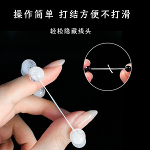 Cordon élastique de haute qualité, rond, haute densité, résistant à l'usure, ligne de cristal, accessoires de bijoux DIY - Product Image 3