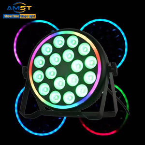 Projecteur LED Par 18x10W RGBW 4-en-<span class=keywords><strong>1</strong></span> avec contrôle DMX512 <span class=keywords><strong>pour</strong></span> DJ, bars, mariages, événements – Éclairage de scène portable pleine couleur - Product Image 1