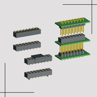 Connecteur femelle à double rangée SMD de 2,54 mm pour téléphone/voiture