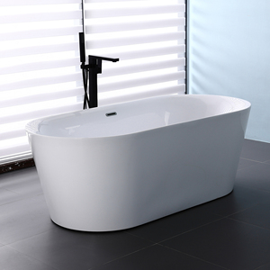 Cupc Chứng Nhận 1.5M 1.7M Đơn Lập Acrylic Rắn Bề Mặt Bồn Tắm Di Động Hiện Đại Bồn Tắm Thiết Kế Cho Khách Sạn Nhà Máy - Product Image 4