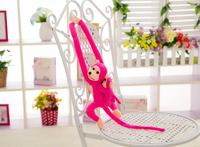 Adorable ensemble mère singe et bébé en peluche, design en maille, rembourrage en coton PP, 100% polyester, finition lavée, jouet anti-stress pour enfants et adultes